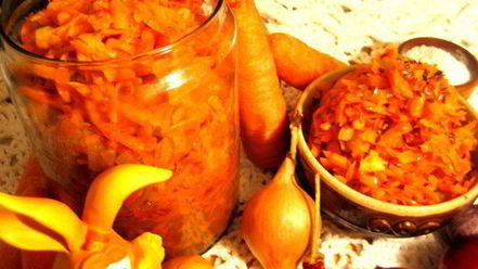 Рецепт моркови по-корейски с луком