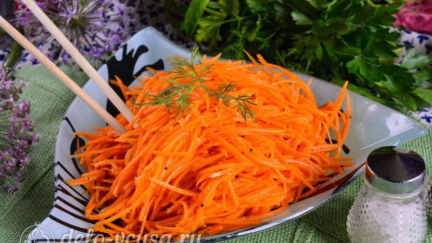 Рецепт моркови по-корейски с приправой
