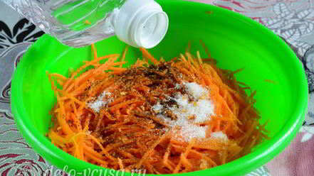 Рецепт моркови по-корейски с приправой