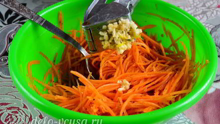 Рецепт моркови по-корейски с приправой