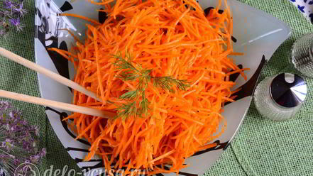 Рецепт моркови по-корейски с приправой
