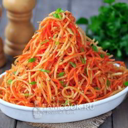 Рецепт Моркови по-корейски с сельдереем