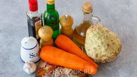 Рецепт моркови по-корейски с сельдереем