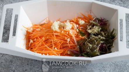 Рецепт моркови по-корейски с водорослями