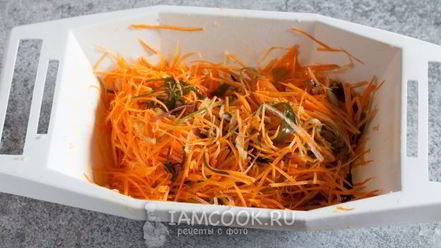 Рецепт моркови по-корейски с водорослями
