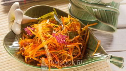Рецепт моркови по-корейски с водорослями
