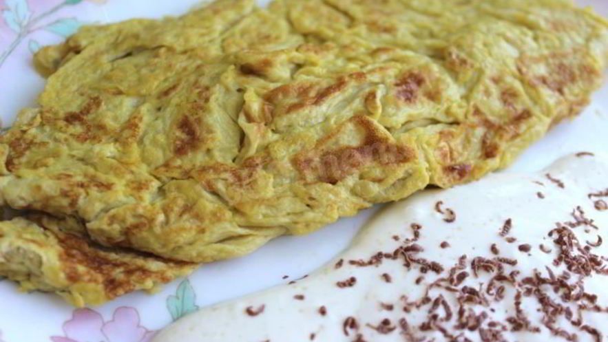 Рецепт французского омлета с фруктовым фрешем