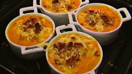 Рецепт фриттаты из тыквы с беконом и орехами пекан