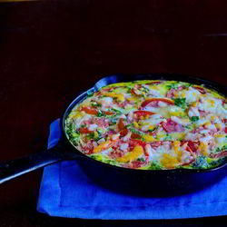 Рецепт Фриттаты с картофелем и ветчиной