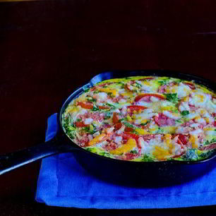 Рецепт Фриттаты с картофелем и ветчиной