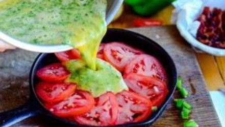 Рецепт фриттаты с картофелем и ветчиной