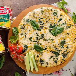 Рецепт Фриттаты с кукурузой и шпинатом