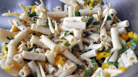 Рецепт фриттаты с макаронами и болгарским перцем