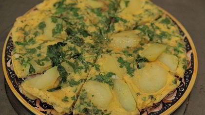 Рецепт Испанского омлета со шпинатом