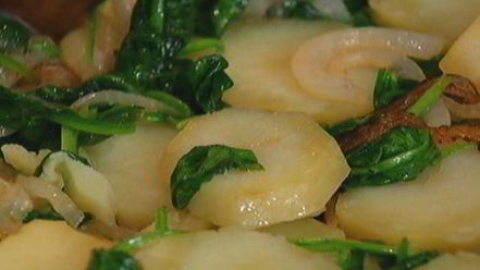 Рецепт испанского омлета со шпинатом