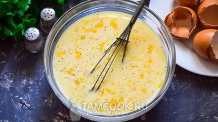 Рецепт омлета на сковороде