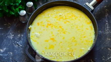 Рецепт омлета на сковороде