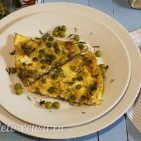 Рецепт Омлета с грибами в духовке