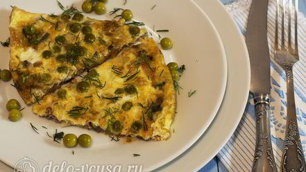 Рецепт омлета с грибами в духовке