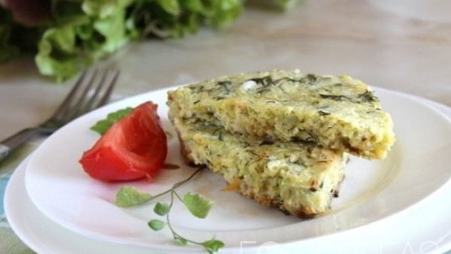 Рецепт омлета с кабачками