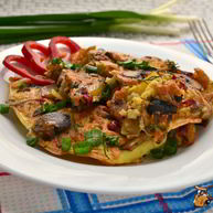 Рецепт Омлета с картофелем и грибами