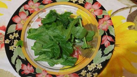 Рецепт омлета с креветками и грибами на подушке из рукколы