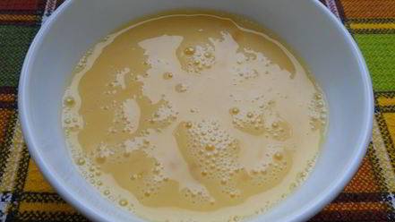 Рецепт омлета с курицей и кабачками