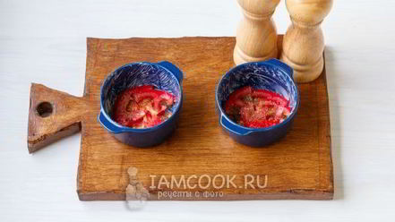 Рецепт омлета с помидорами и сыром в духовке