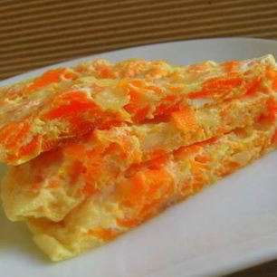 Рецепт Омлета с сырой морковью