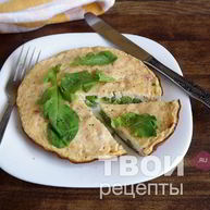 Рецепт Омлета с томатами и зеленым горошком