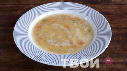 Рецепт омлета с томатами и зеленым горошком