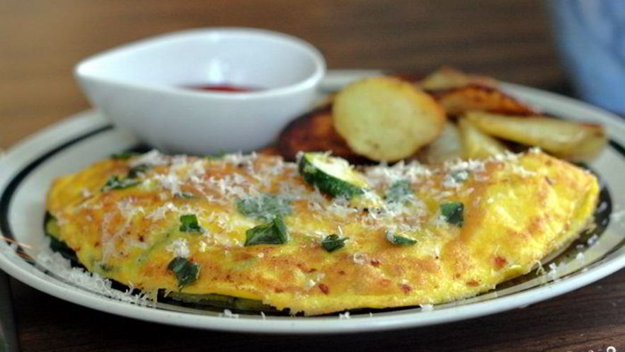Рецепт омлета с цукини