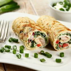 Рецепт Омлета с ветчиной и зеленью