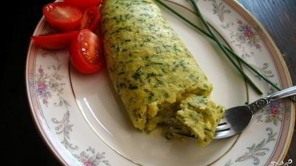 Рецепт Омлета с зеленью