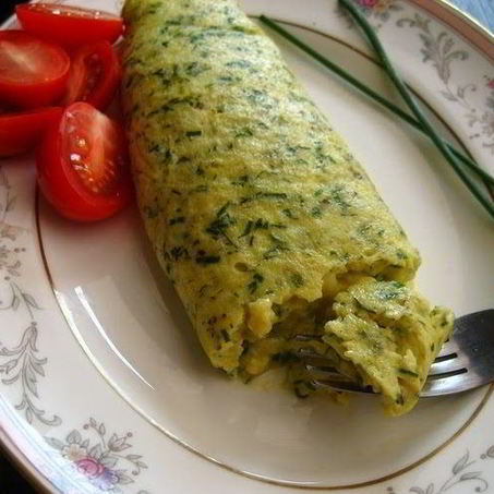 Рецепт Омлета с зеленью