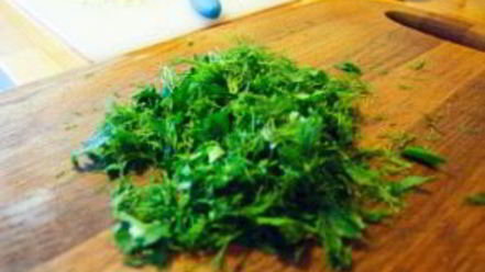 Рецепт омлета с зеленью