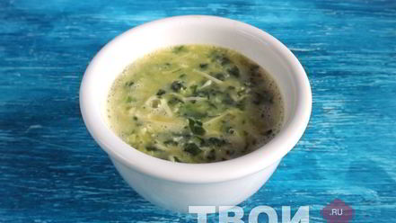 Рецепт парового омлета со шпинатом