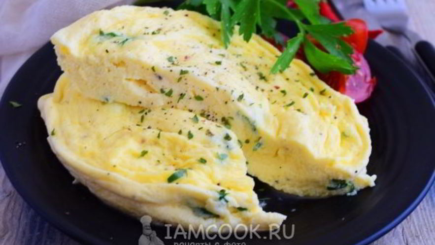 Рецепт парового омлета в микроволновке