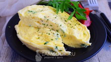 Рецепт парового омлета в микроволновке