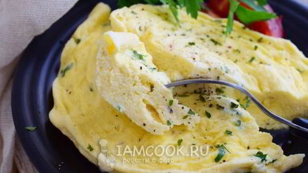 Рецепт парового омлета в микроволновке