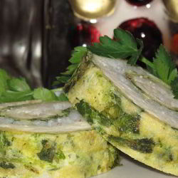 Рецепт Рулета-омлета со шпинатом