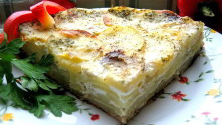Рецепт семислойной картофельной фриттаты