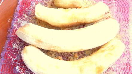 Рецепт сладкого омлета с бананами