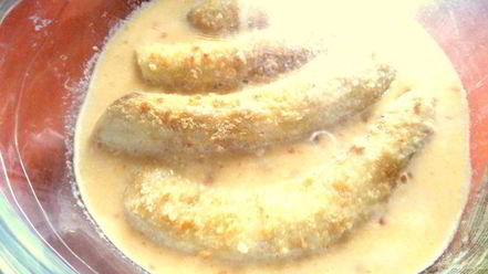 Рецепт сладкого омлета с бананами