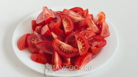 Рецепт вегетарианского омлета с адыгейским сыром