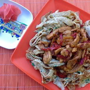 Рецепт Японского омлета с курицей