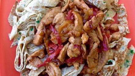 Рецепт японского омлета с курицей