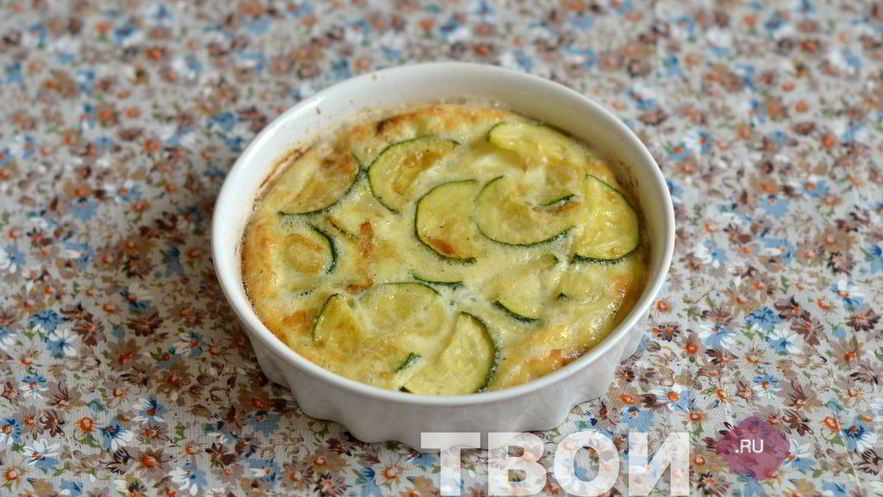 Рецепт запеченного омлета с цукини