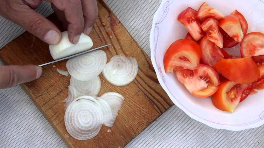 Рецепт овощной закуски к мясу