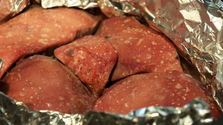 Рецепт паштета из индюшачьей печенки с вареньем из кислых томатов